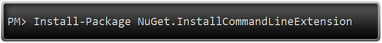 Install NuGet Command Line Extensions Using The Package Manager Console 